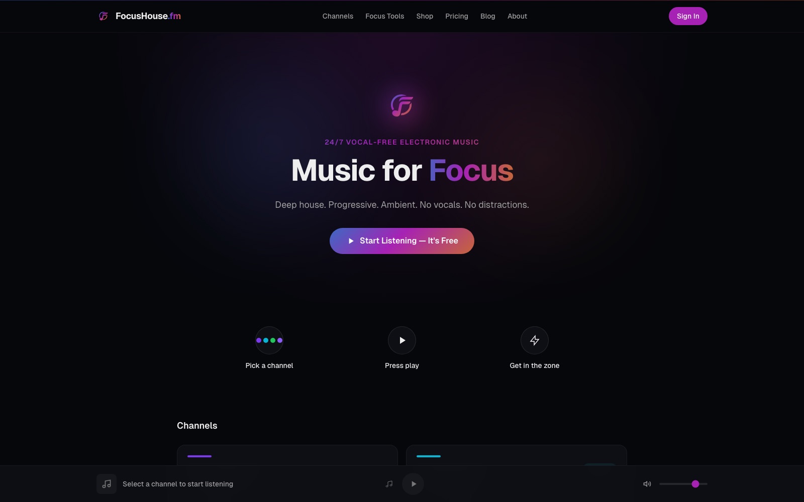 FocusHouse product mockup
